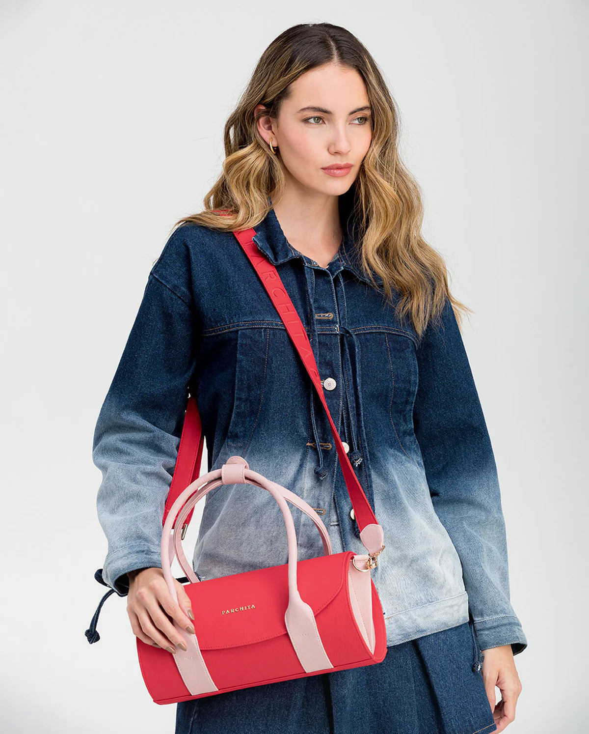 Cartera cilíndrica Charlotte - Parchita