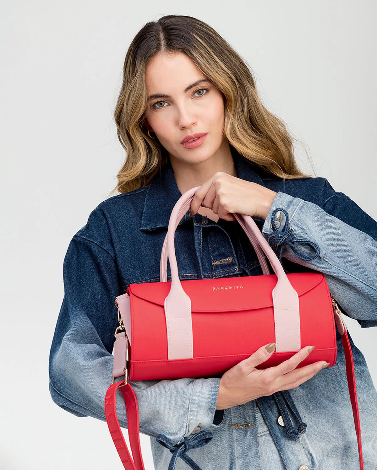 Cartera cilíndrica Charlotte - Parchita