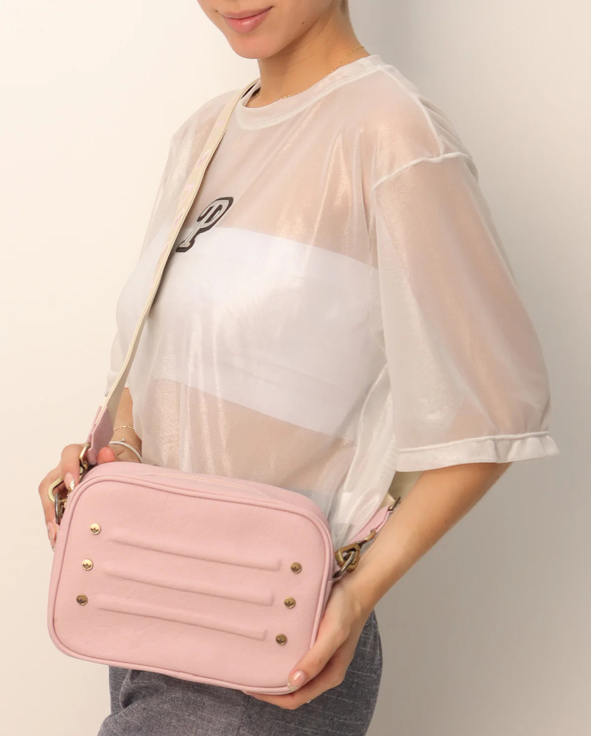 Cartera Crossbody Nuba Strap bordado - Parchita