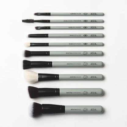 Brochas + estuche - ASIA Makeup