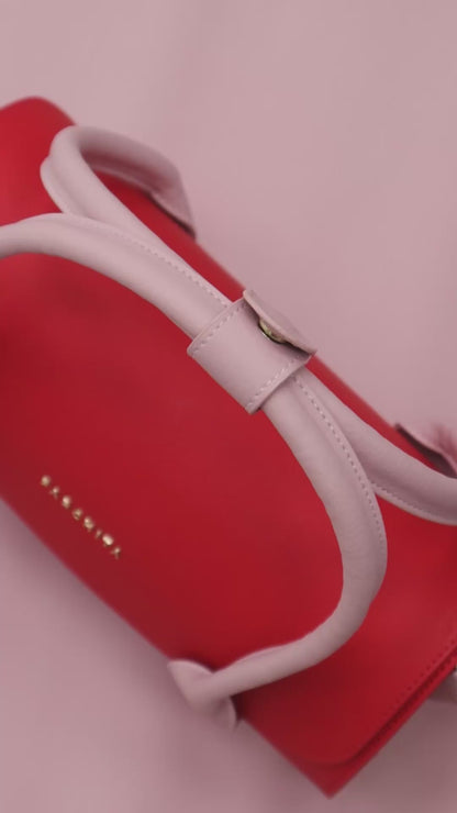 Cartera cilíndrica Charlotte - Parchita